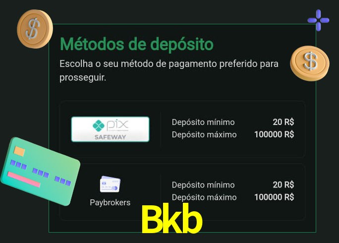 O cassino Bkb oferece uma grande variedade de métodos de pagamento